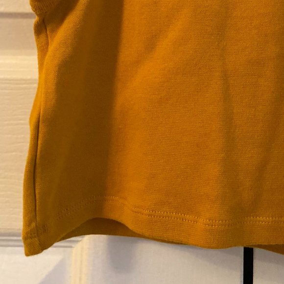 Zara TRF Mustard Yellow Crop Top Size S - Picture 2 of 2